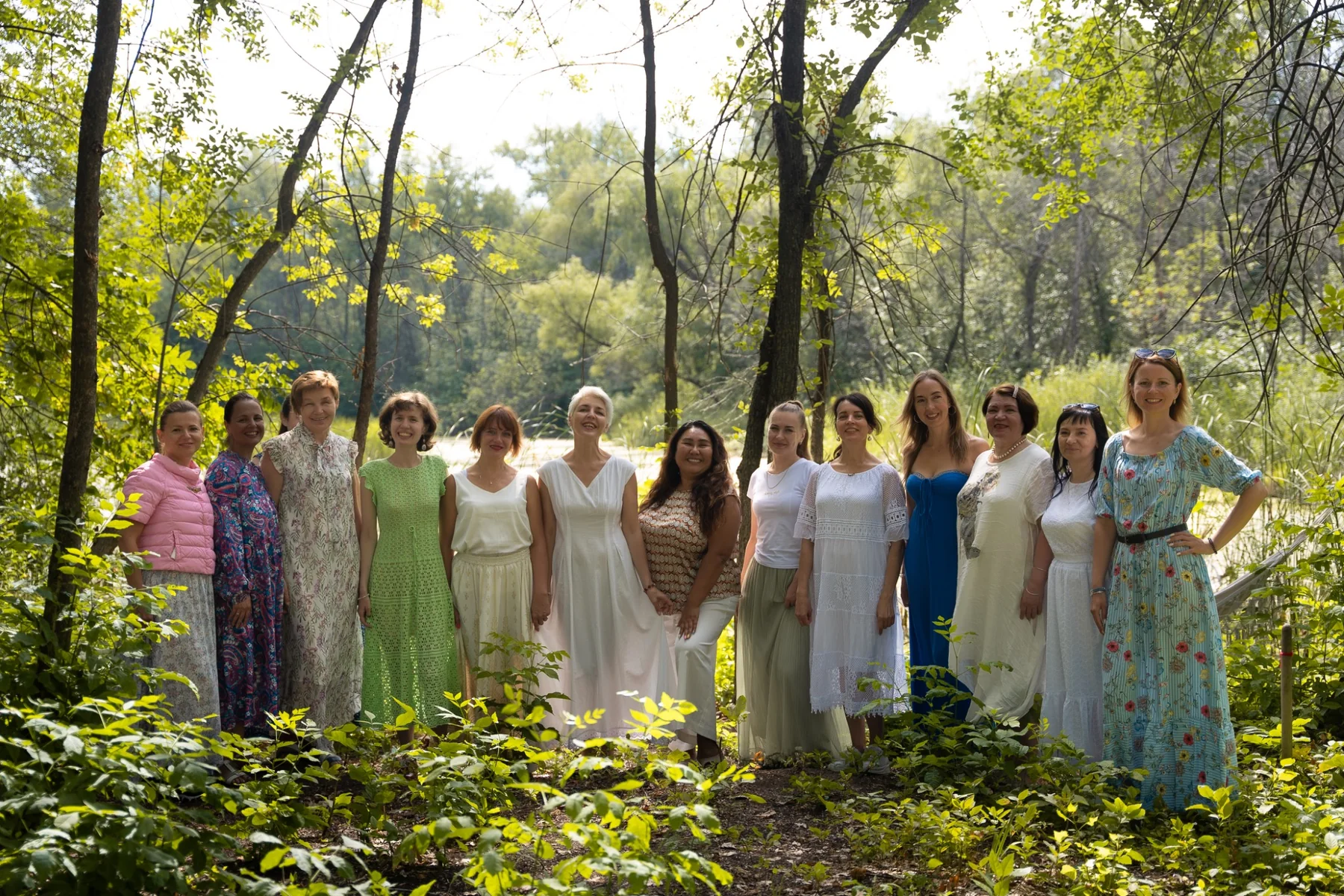 Altynai Kapalbaeva with retreat participants