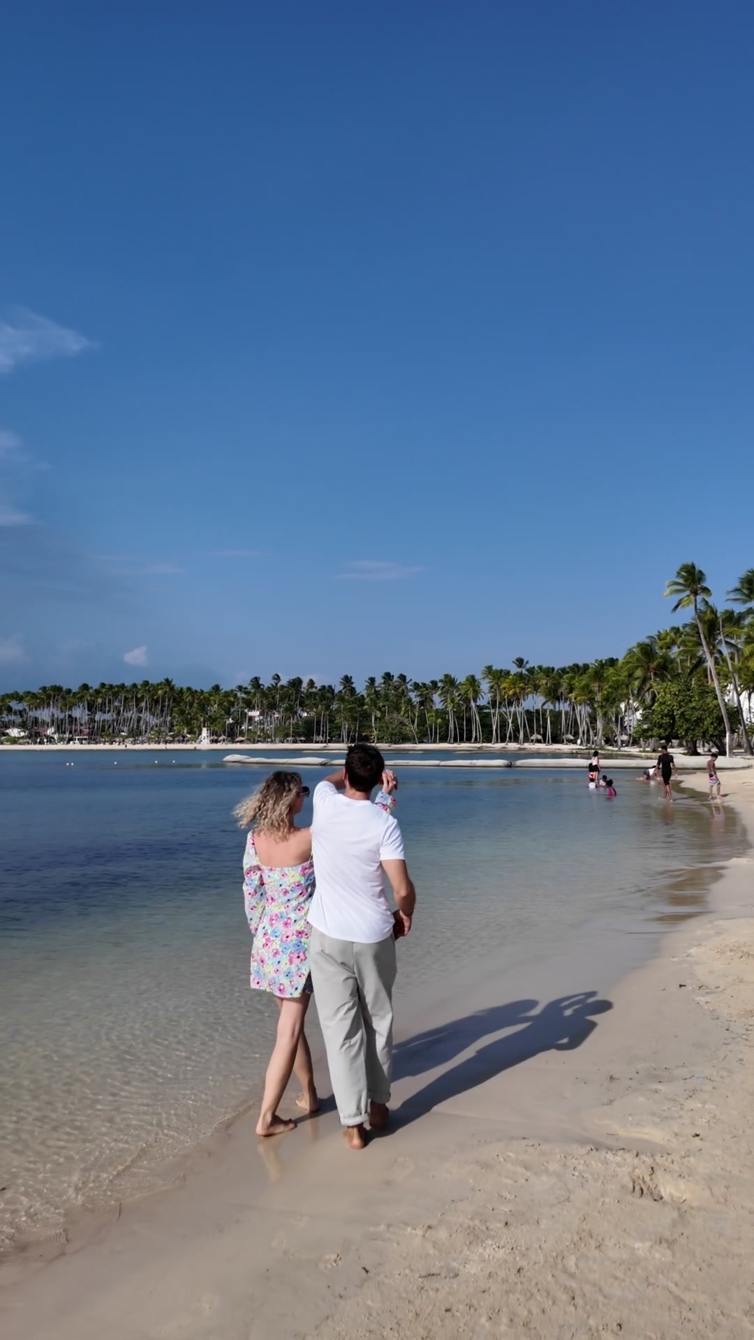 Couple enjoying a Caribbean beach during Golf Camp