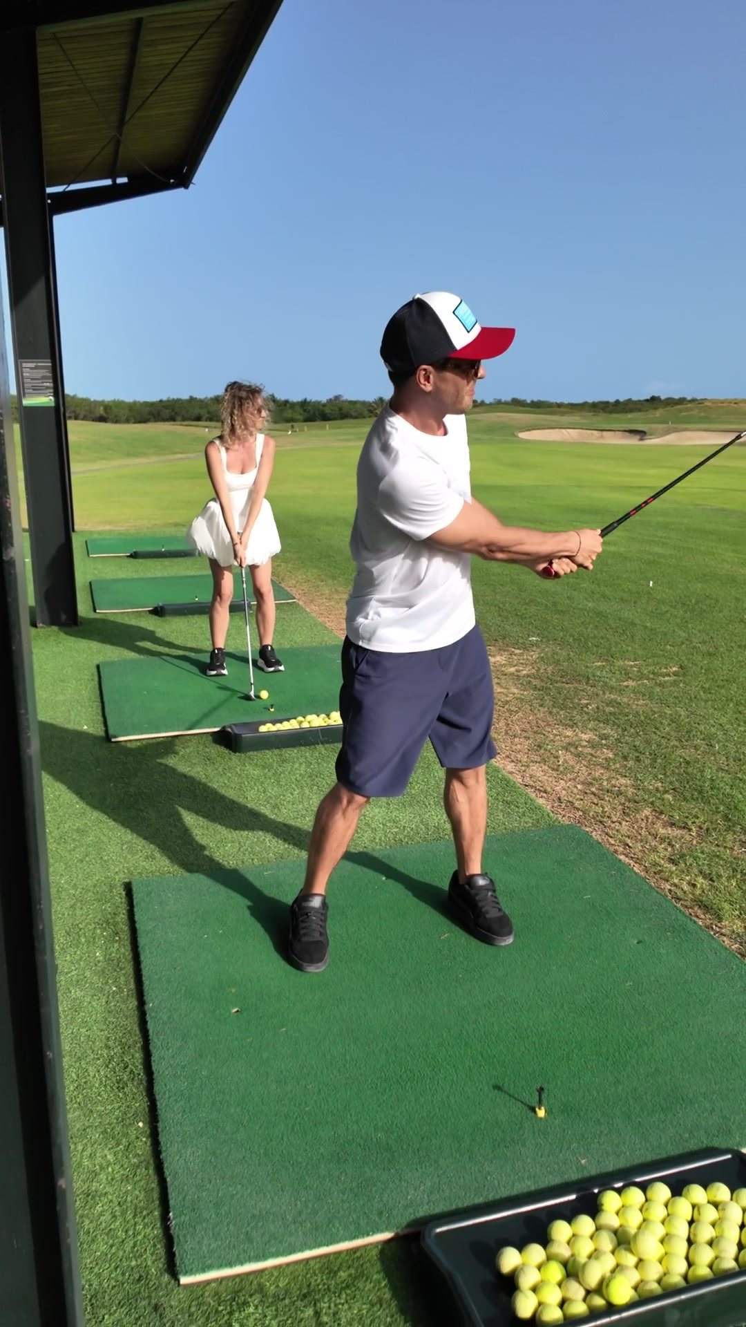 Golf training during the 7-day Golf Camp